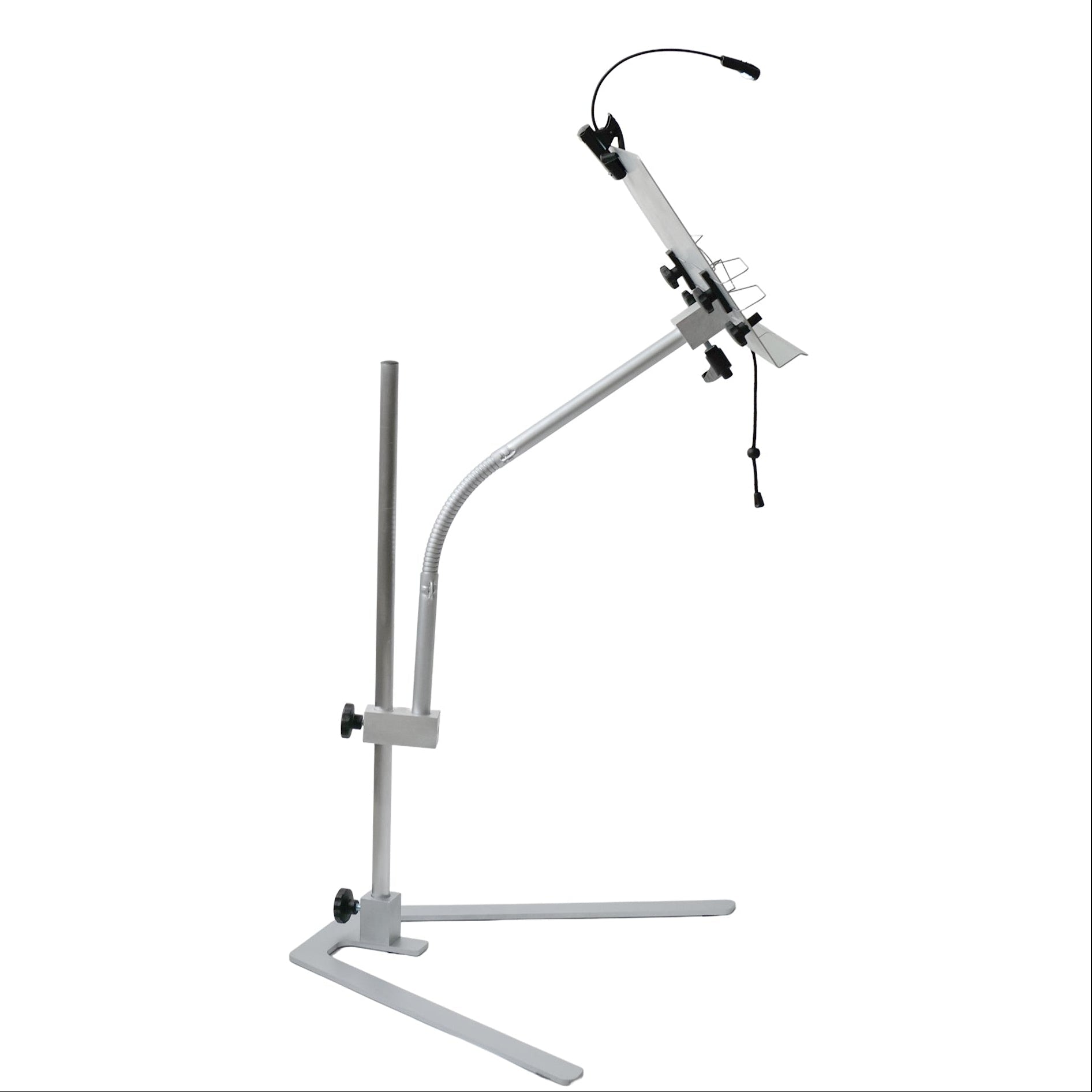 easyread leseständer leseständer + led leselampe  mit extra langem schwanenhals.